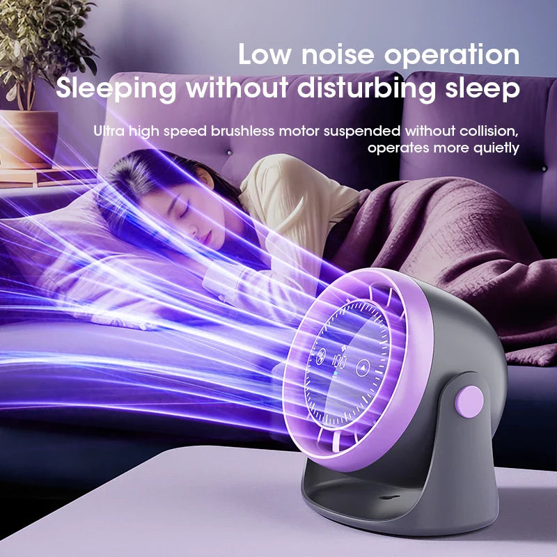 Whisper-Quiet Touch Desk Fan