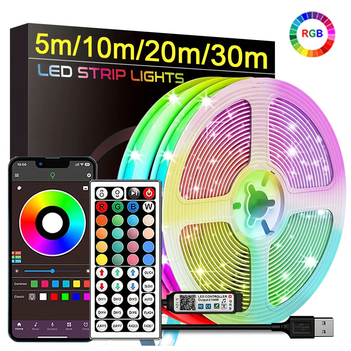 Colorful Room Party Lights