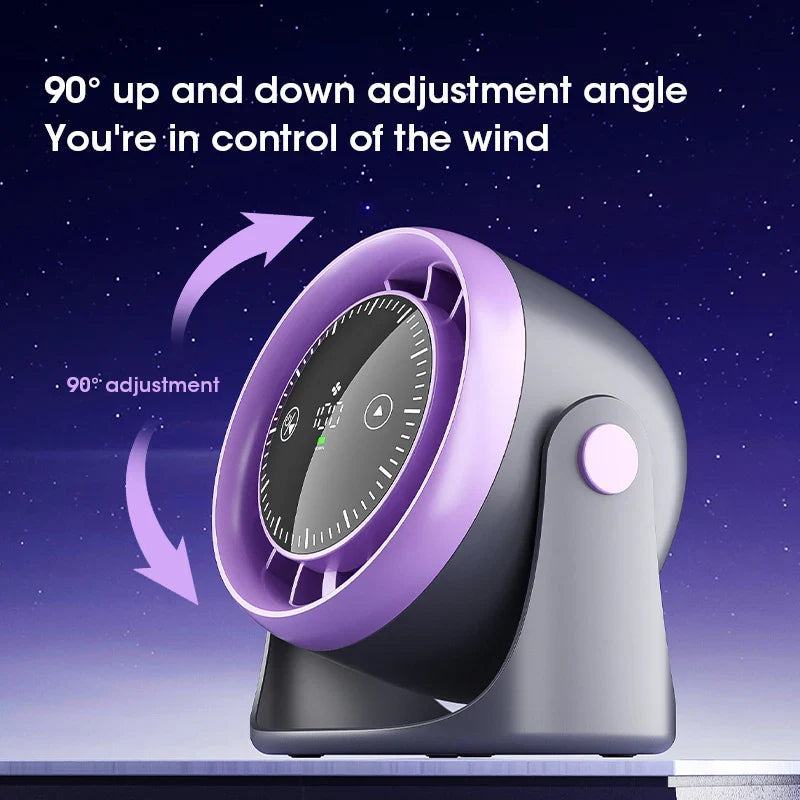 Whisper-Quiet Touch Desk Fan